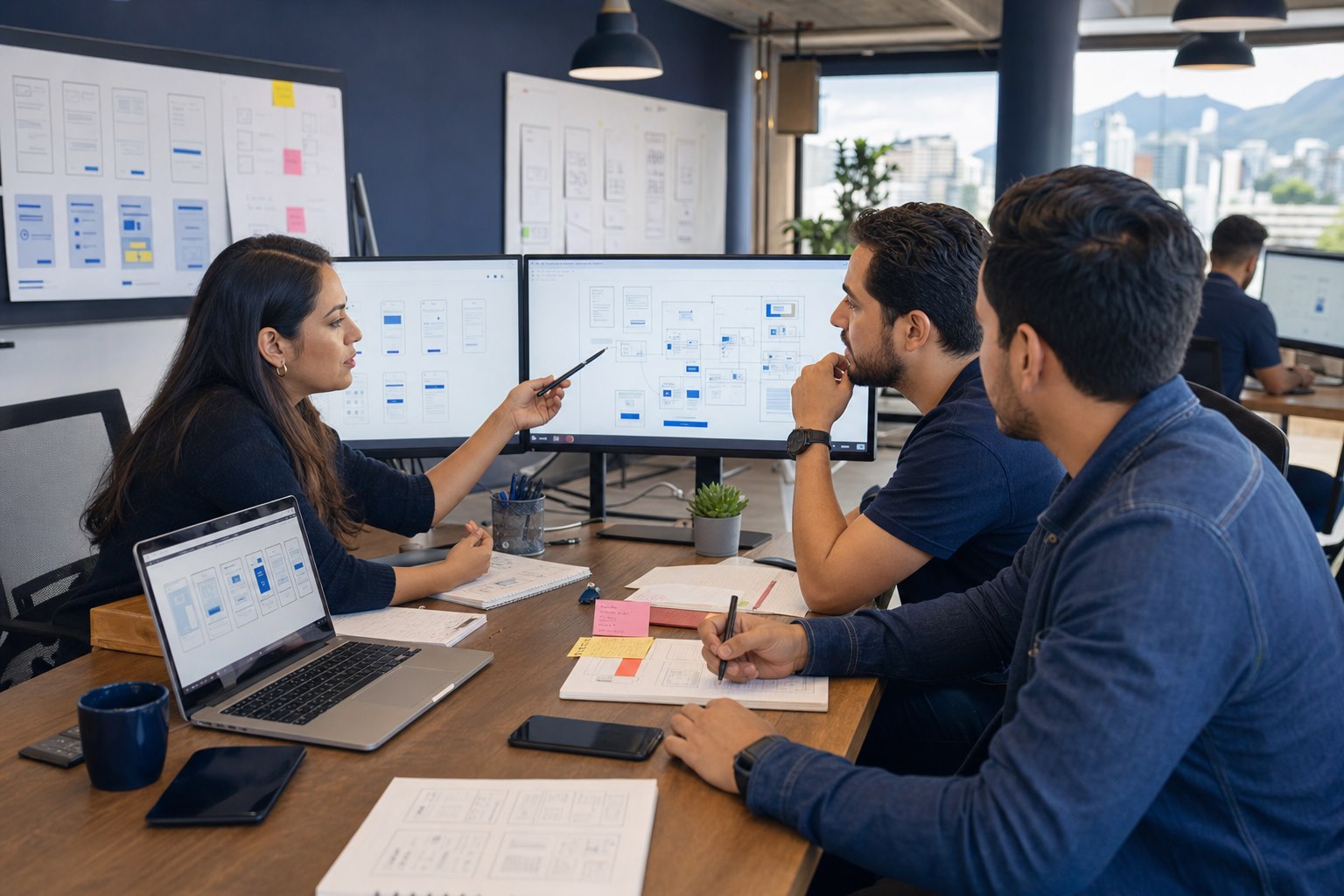 Equipo diseña un flujo y prototipo para desarrollar software empresarial a la medida